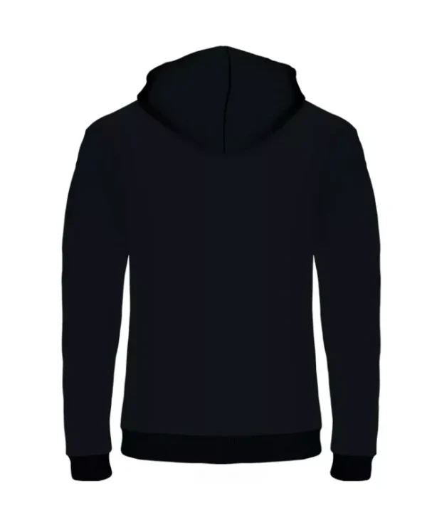 Achterkant zwarte SR1888 hoodie basic new line