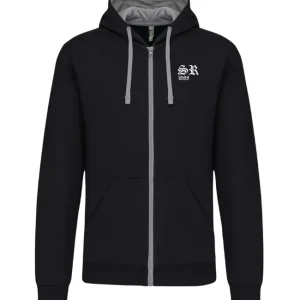SR1888 classic SR hoodie zwart voorkant
