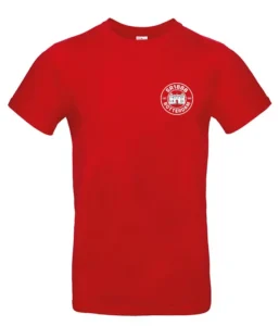 Korte mouwen Kasteel shirt SR1888 Rood